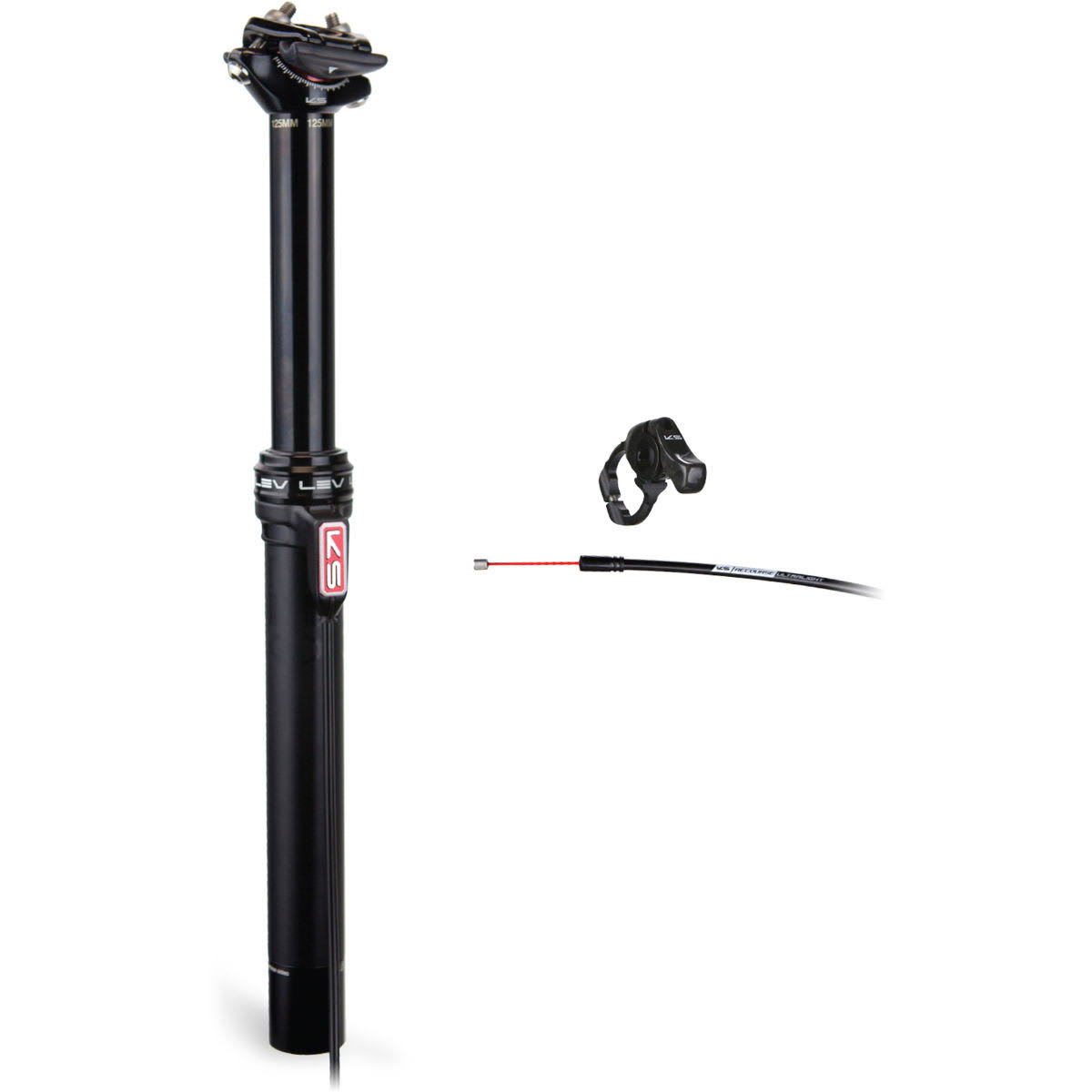 KS Suspension Lev MTB Dropper Seatpost - 100mm Drop - Black