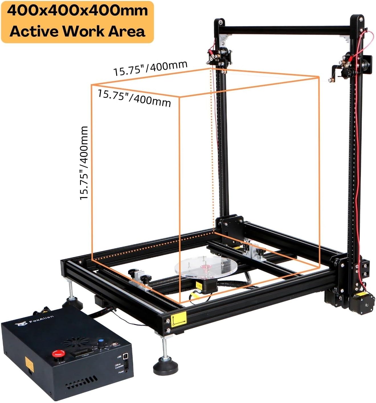 HW40 CNC Hot Wire Foam Cutter, Thermocut Foam Cutting Machine for Foam Board, EVA, EPP, EPE Heating Wire Electric Cutting Tool with Temperature Control and Voltage Digital Display (400x400mm)