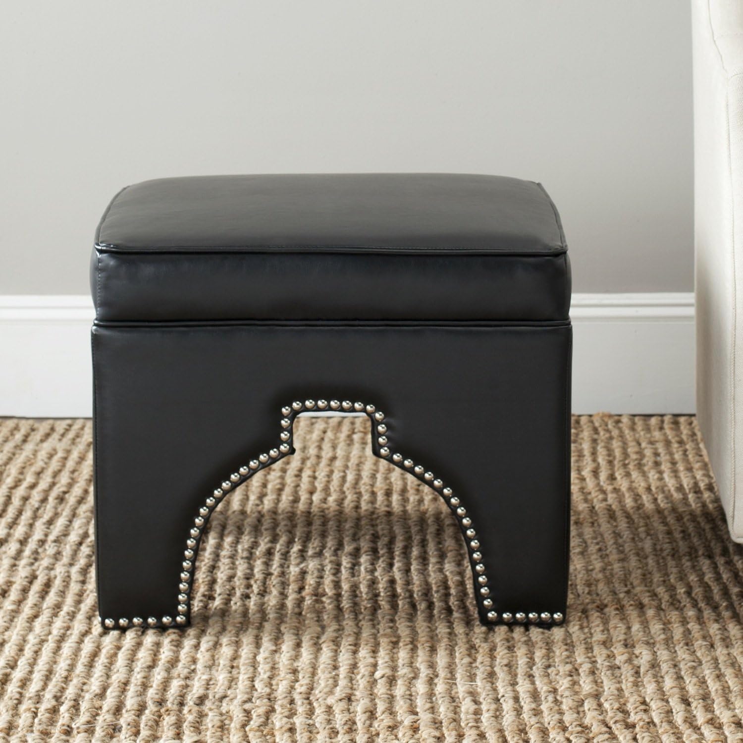 Safavieh Mercer Collection Grant Ottoman, Black