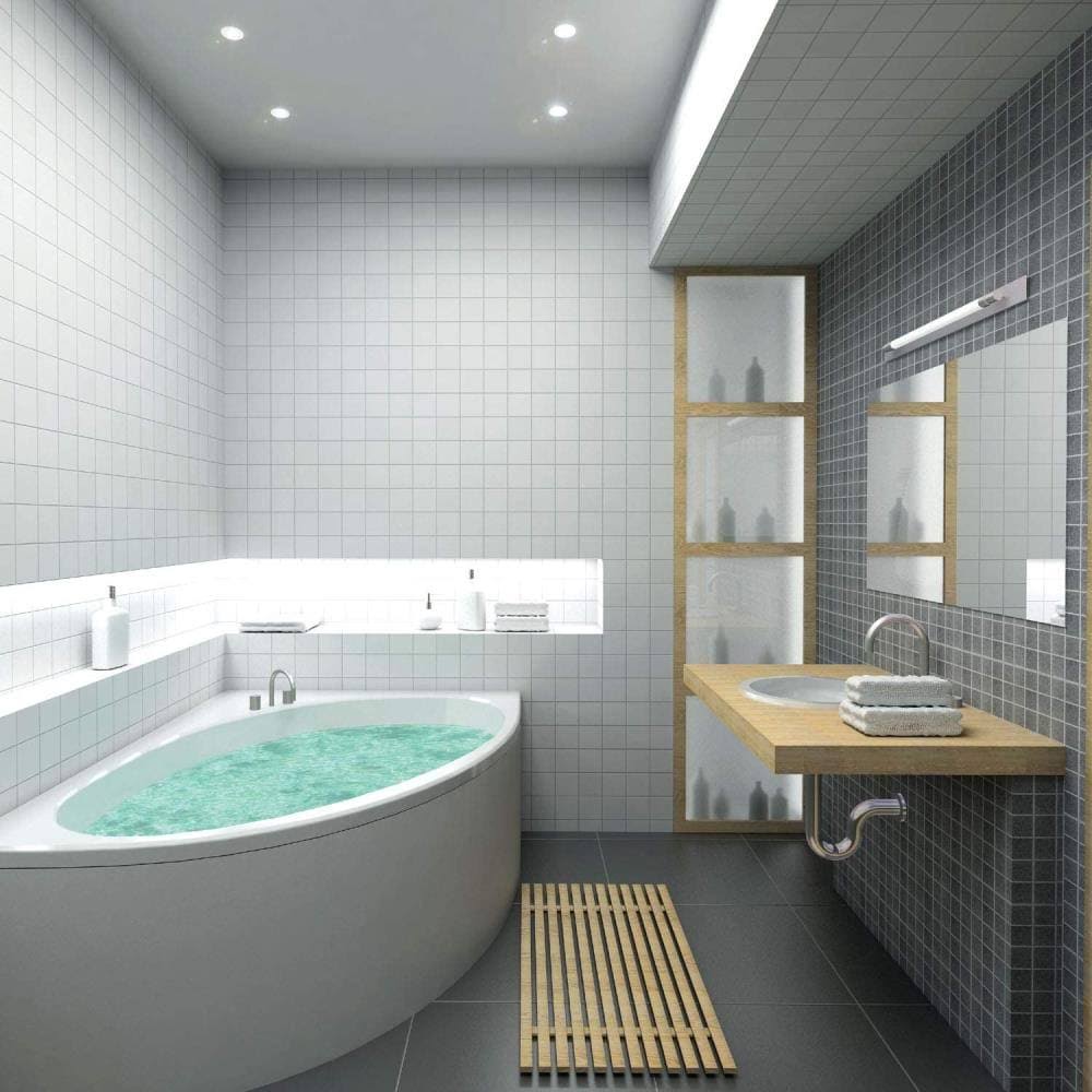 EnviroLite 4 in. White Shower Recessed Lighting Trim (6-Pack)