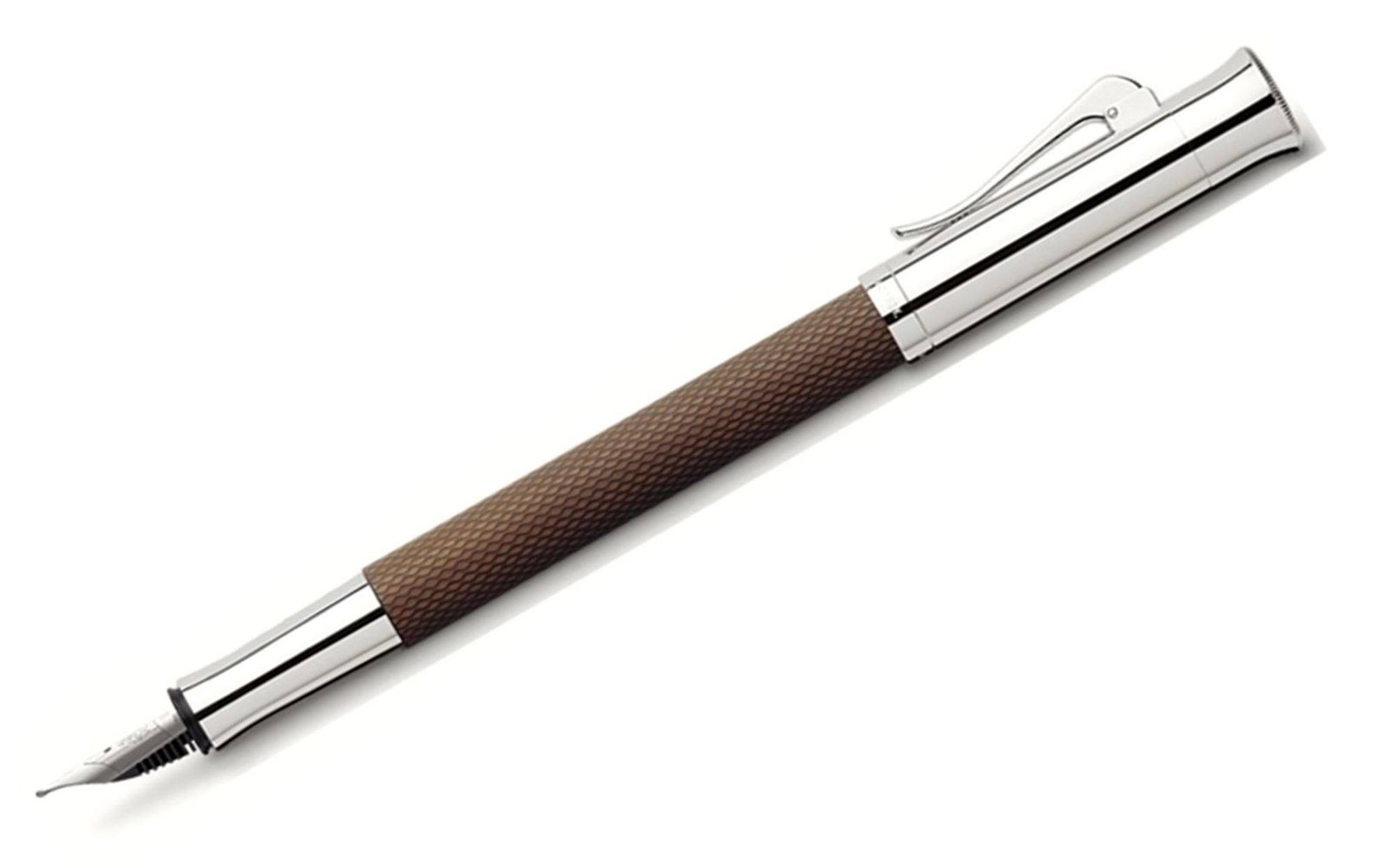 Graf Von Faber-Castell Guilloche Cognac Fountain Pen - Broad