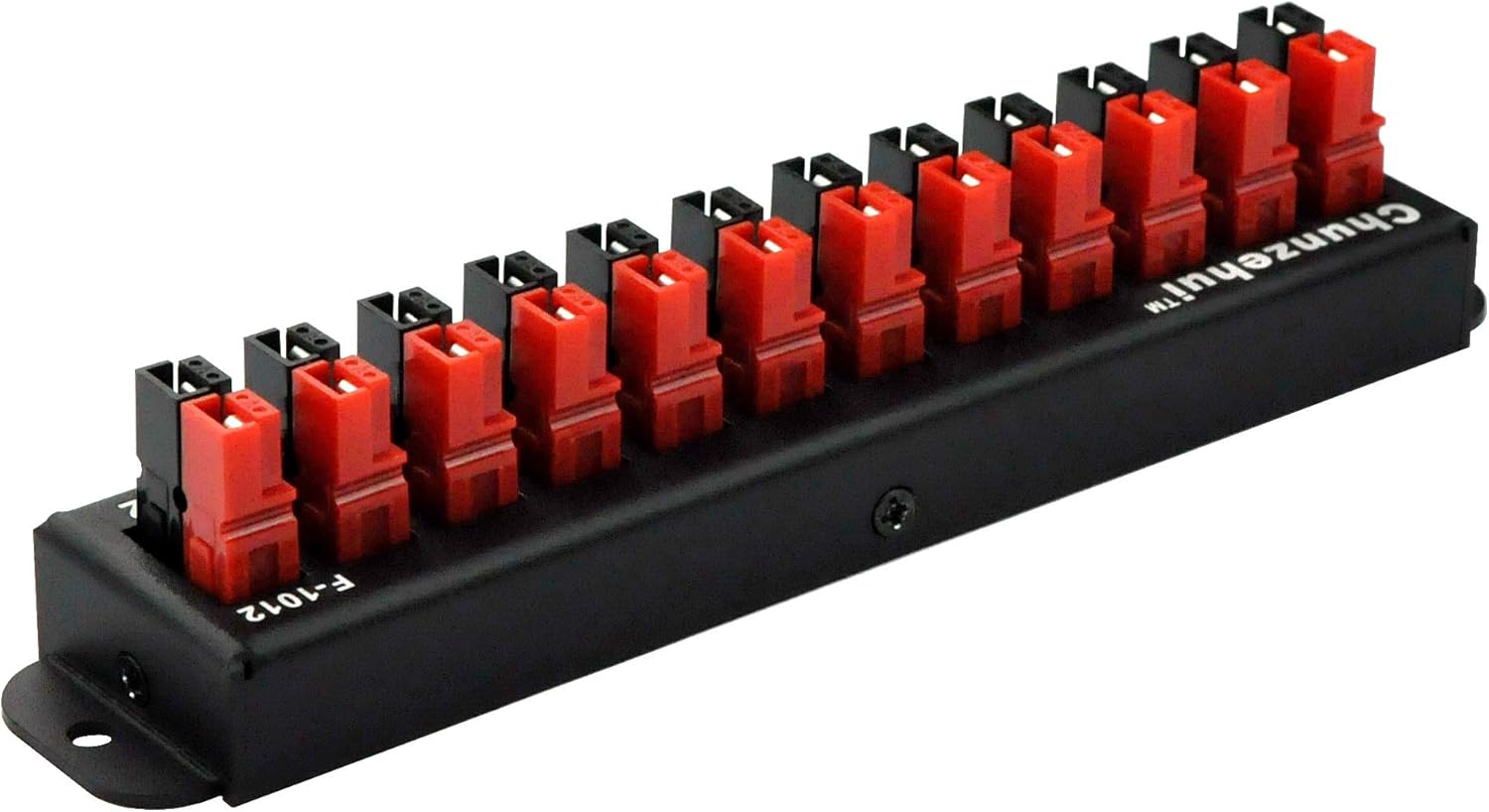 Chunzehui F-1012 12-Position 45A Power Pole Distribution Block Module, Connector Power Splitter Distributor Source Strip. Pack of 2