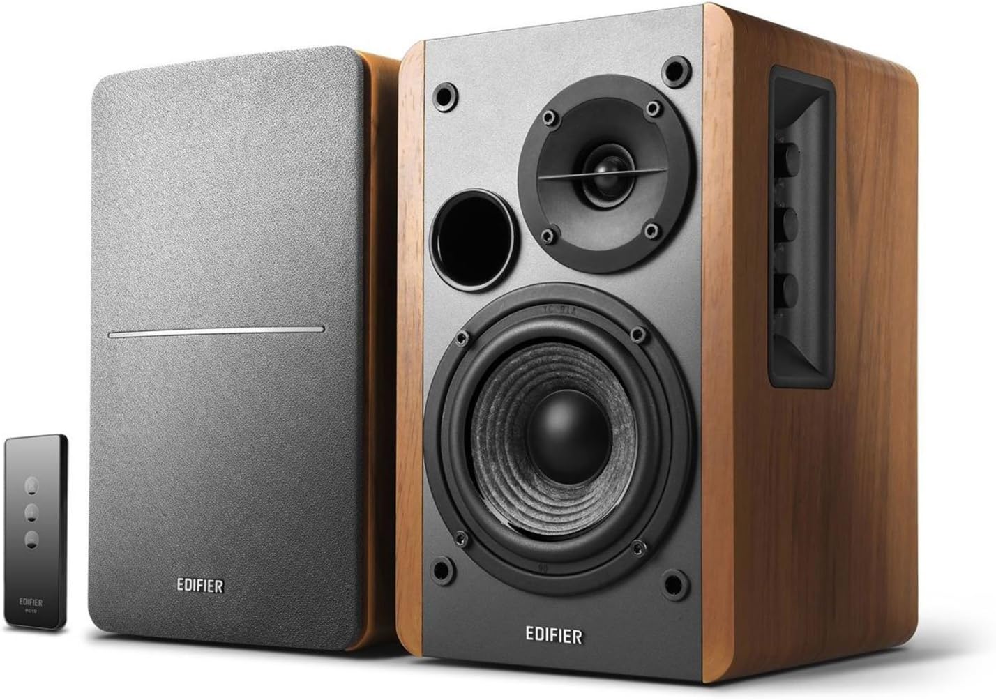 Edifier R1280T Powered Bookshelf Speakers - 2.0 Stereo Active Near Field Monitors - Studio Monitor Speaker - Wooden Enclosure - 42 Watts RMS