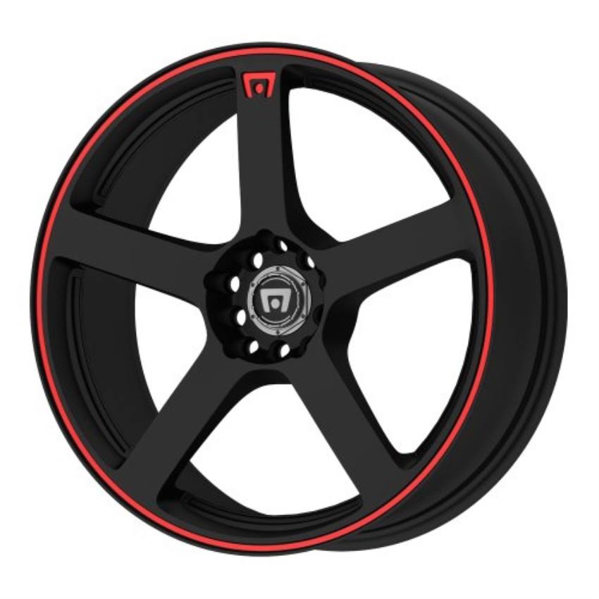 Motegi MR116 Matte Black Red 18x8 4x4.25 / 4x4.5 45mm (MR11688003745)