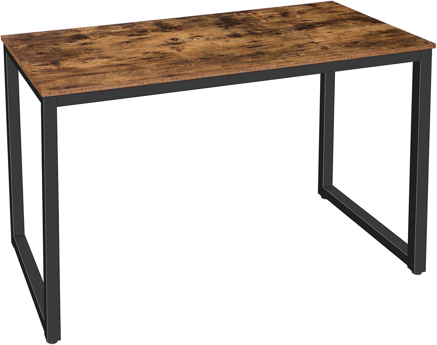 HOOBRO Computer Desk, Home Office Writing Desk, 55.1 x 23.6 x 29.9 Inch Industrial PC Laptop Study Table in Living Room, Bedroom, Sturdy Metal Frame, Easy Assembly, Rustic Brown and Black BF68DN01 Pack of 2