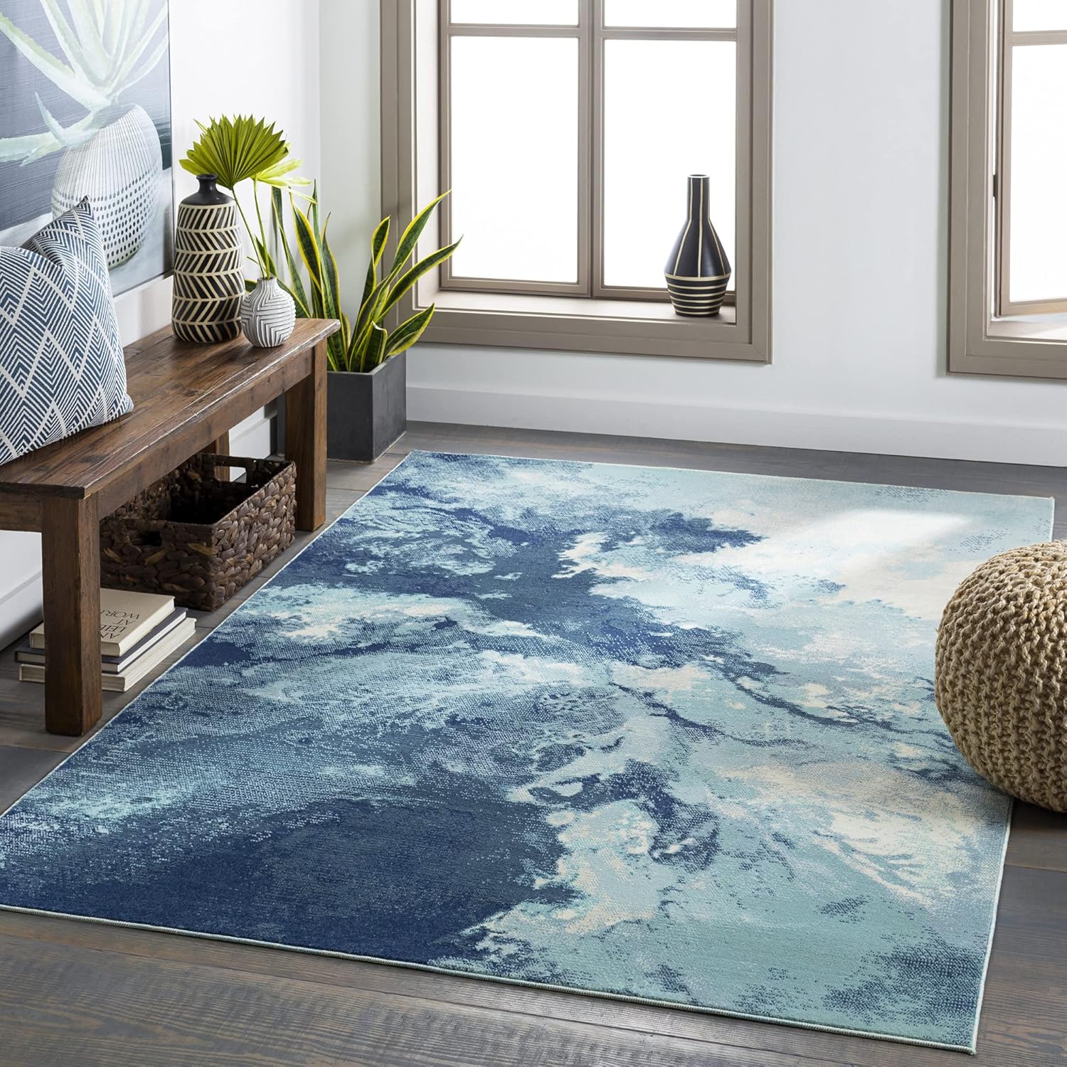 Artistic Weavers Amphitrite Outdoor Modern Abstract Area Rug, 5'3