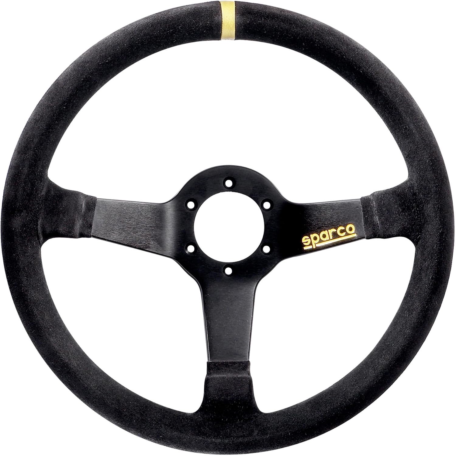 Sparco 015R345MSN Suede Steering Wheel , Black