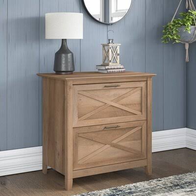 Cyra 2-Drawer Lateral Filing Cabinet Beachcrest Home Color: Reclaimed Pine