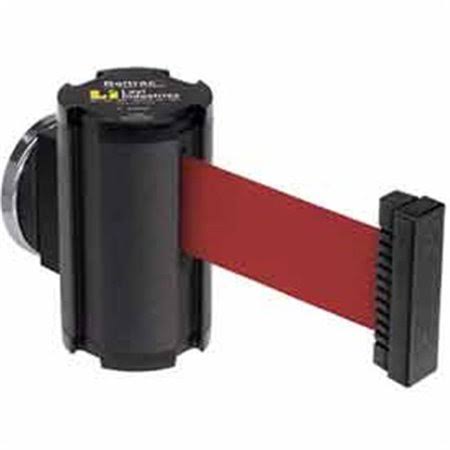 Lavi Industries 50-3010MG-WB-RD Magnetic Wall Mount Unit, 7 ft. Retractable Belt Extension - Wrinkle Black