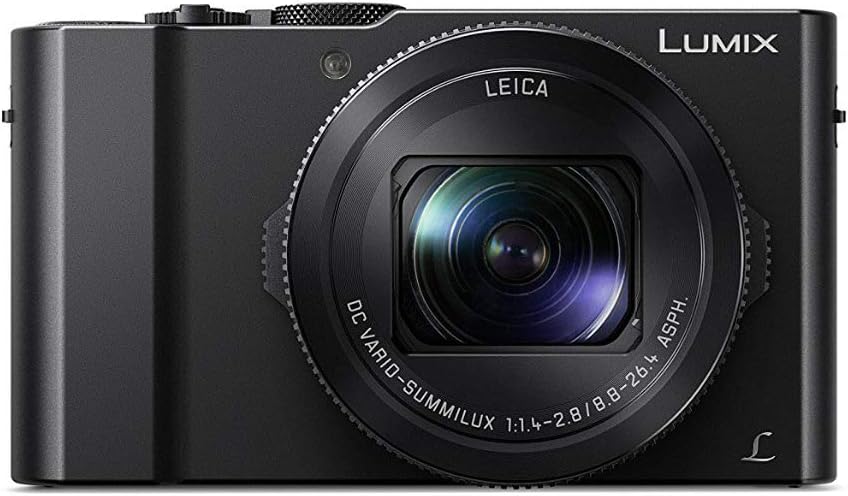Panasonic LUMIX LX10 4K 20.1MP Digital Camera with Leica 24-72mm Lens (Black), 64GB SD Card, and Camera Case Bundle