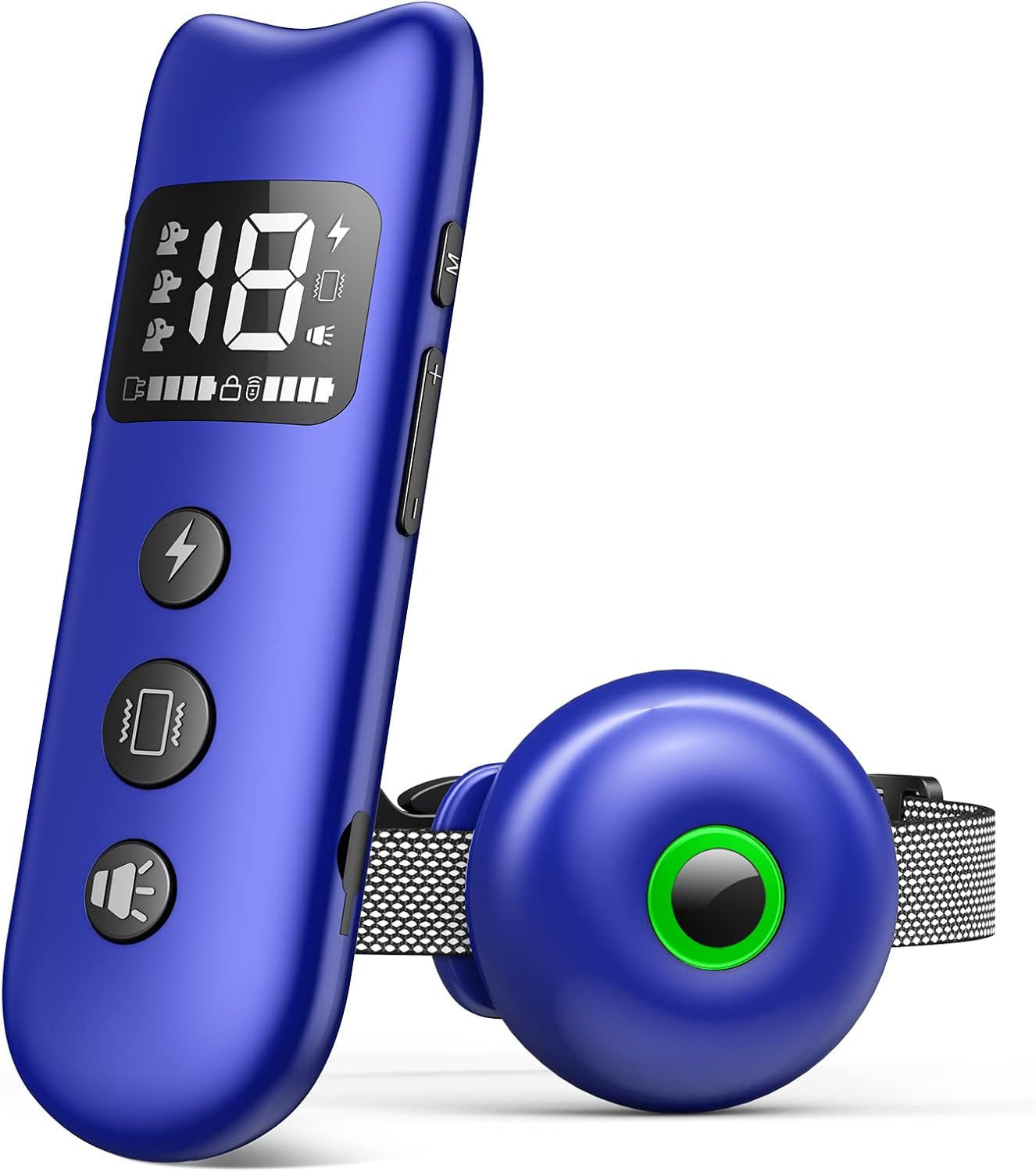 Dog Training Collar with Remote, LUOYMBE Rechargeable Shock Collar 3 Safe Training Modes, Beep, Vibration and Shock, 2000ft Remote Range, IPX7 Waterproof Dog E-Collar for Small Medium Large Dogs Pack of 2