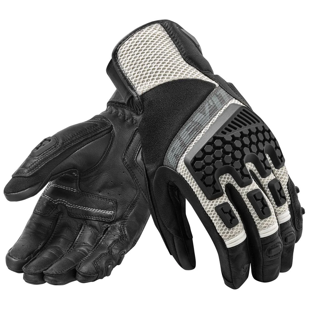 REV&IT Sand 3 Gloves Black-Silver