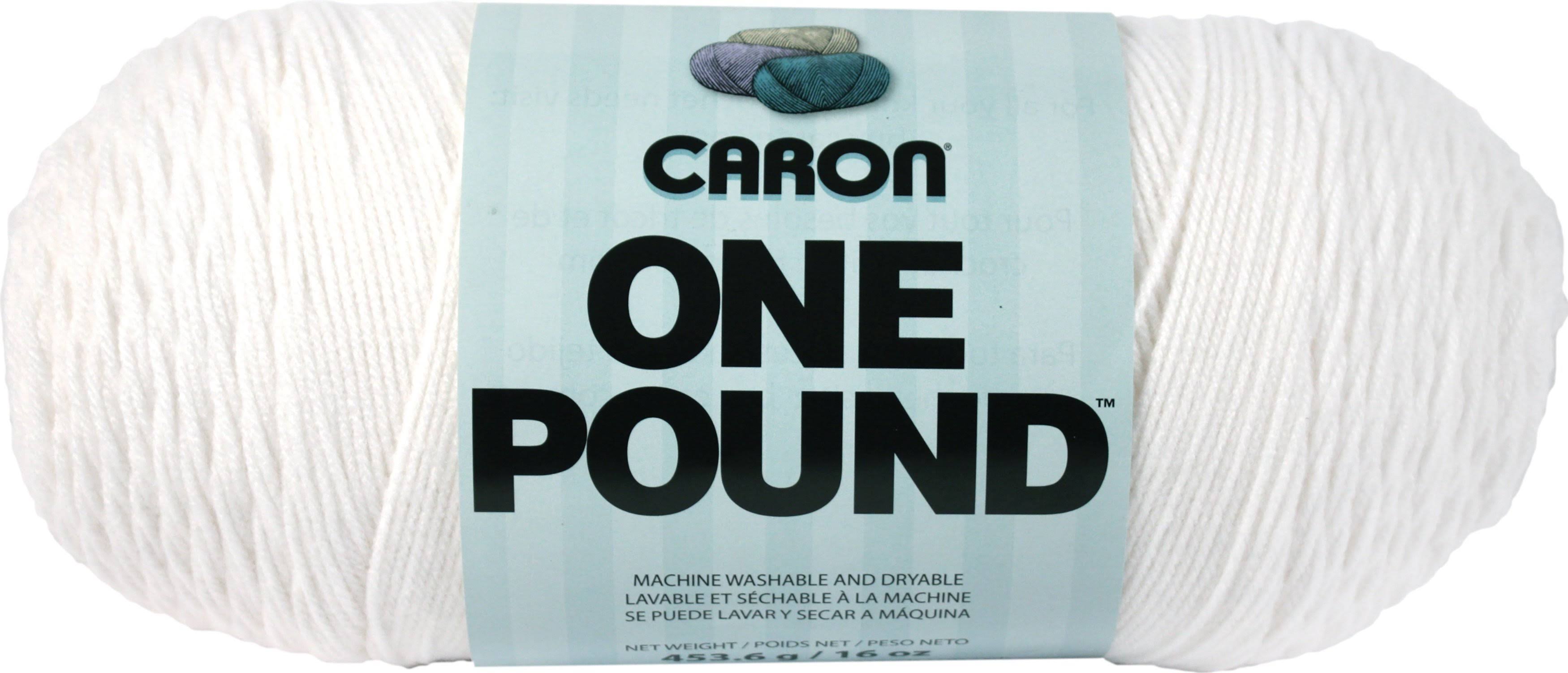 Caron 99630 White, One Pound Yarn, Multipack of 4, 4 Pack
