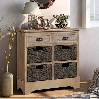 Adelynn 2 Drawer Accent Chest Bay Isle Home Color: White Washed
