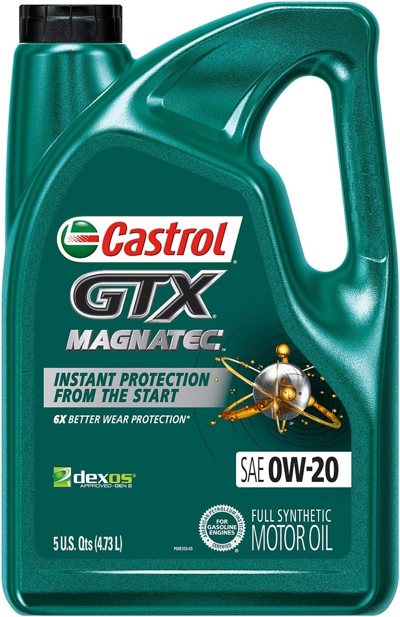 Castrol 03060-3PK GTX Magnatec Green 0W-20 Motor Oil - 15 Quart, (Pack of 3)