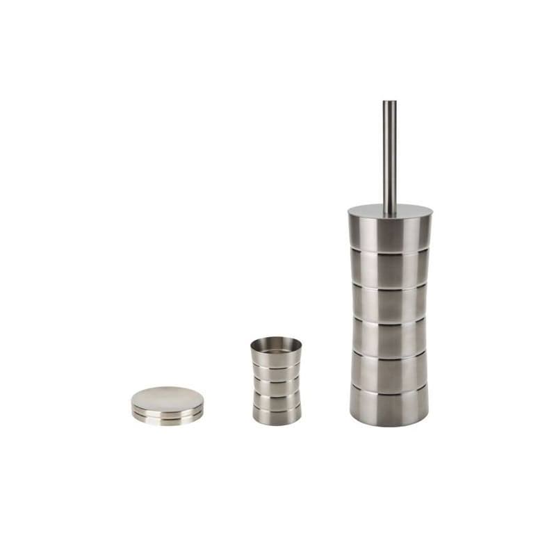 Gedy NAS233 Naos Brushed Nickel Bathroom Accessory Set