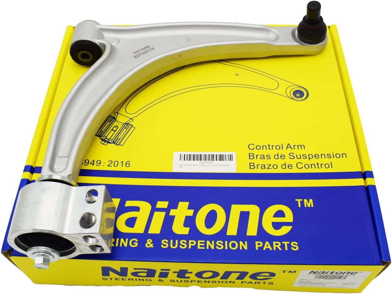 NAITONE 22730776 Front Right Lower Track Control Arm For Chevrolet Malibu 2004 2005 2006 2007 2008 2009 2010 2011 2012 Pontiac G6 2005 2006 2007 2008 2009 2010 Saturn Aura 2007 2008 2009
