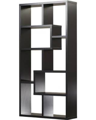 Chrysanthos Geometric Bookcase Mercury Row Color: Black
