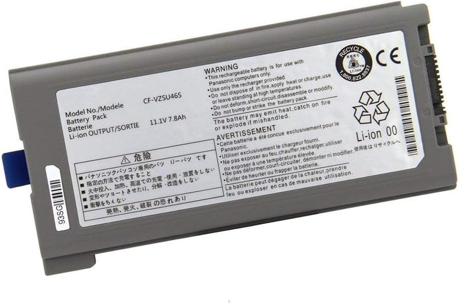 CF-VZSU46S Laptop Battery Replacement for Panasonic Toughbook CF-30 CF-31 CF-53 CF-VZSU46 CF-VZSU46AU CF-VZSU46R CF-VZSU71U CF-VZSU72U CF-VZSU1430U(11.1V 7800mAh) Pack of 2