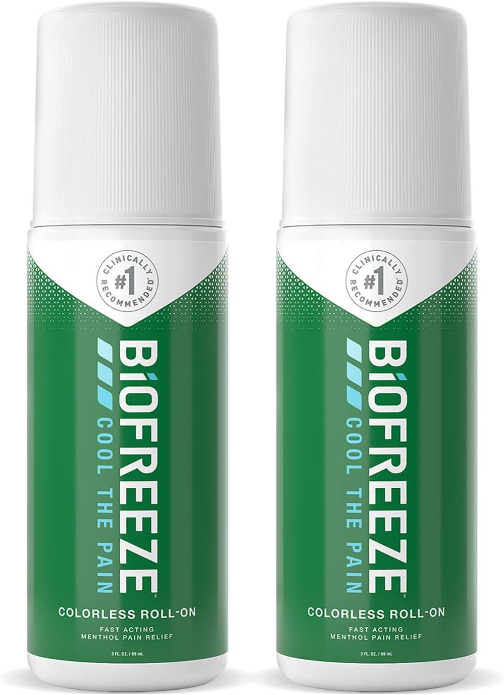 Biofreeze Pain Relief Roll-On, 3 oz. Colorless Roll-On, Fast Acting, Long Lasting, & Powerful Topical Pain Reliever, Pack of 12 (Packaging May Vary)