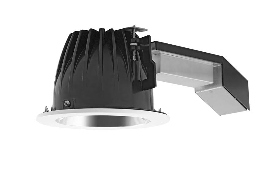 RAB REMODELER 6 inch Round 26W Lutron 80 Degree 3500K 90 CRI White Cone Black Ring (RDLED6R26L-80YNHC-W-B)