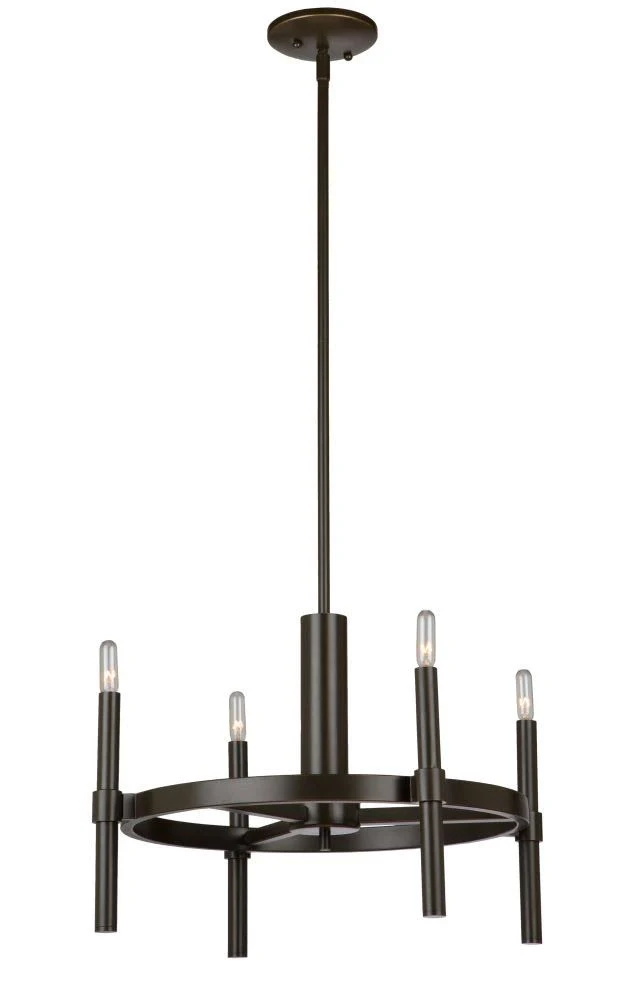 Artcraft Lighting AC10665PN Encore 4 Light Polished Nickel Chandelier
