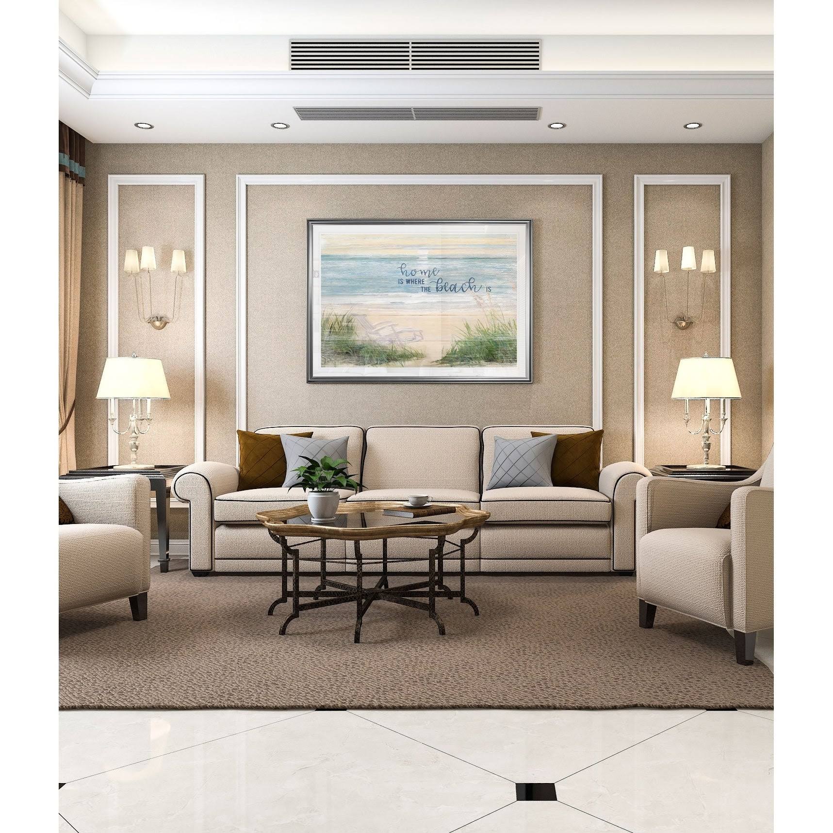 Home Is Where The Beach Is-Framed Giclee Print - 26x36