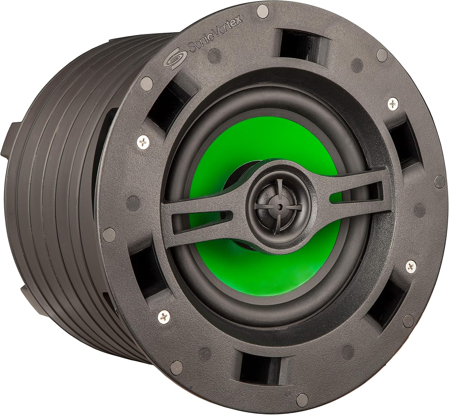 Beale Street 2-Way Dome Speakers - Pair in-Ceiling Surround Sound Speakers for Home Theatres - Patented Sonic Vortex Technology for Rich, Deep, and Clear Bass Frequency Sounds, 6.5 in Silk Dome Pack of 2