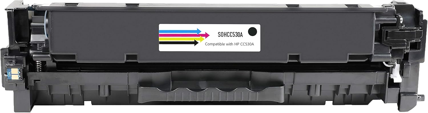 SuppliesOutlet Compatible Toner Cartridge Replacement for HP 304A / CC530A / CC531A / CC532A / CC533A (C,M,Y,K,4 Pack) Pack of 2