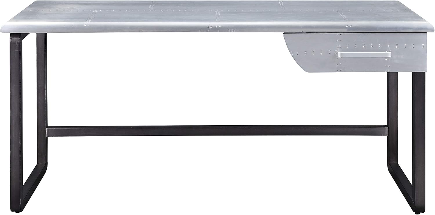 Acme Furniture Brancaster Desk, Aluminum