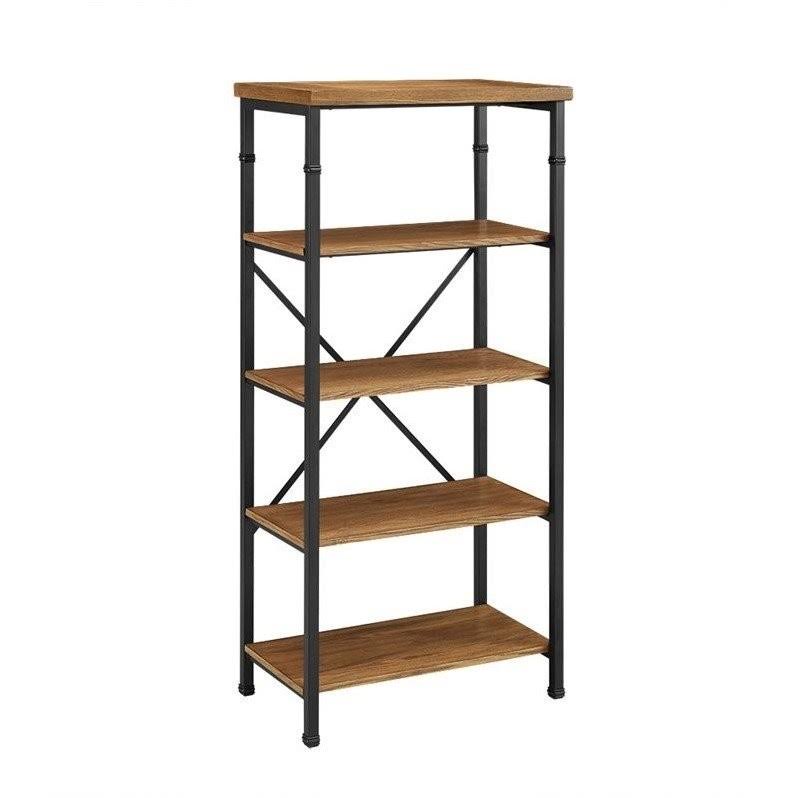 Riverbay Furniture 4 Shelf Bookcase in Black - RF-638349
