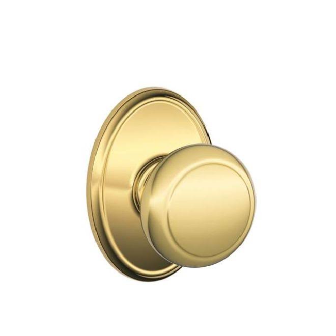 Schlage F94-AND-WKF Andover One-Sided Dummy Interior Pack with Wakefield Trim - Polished Brass