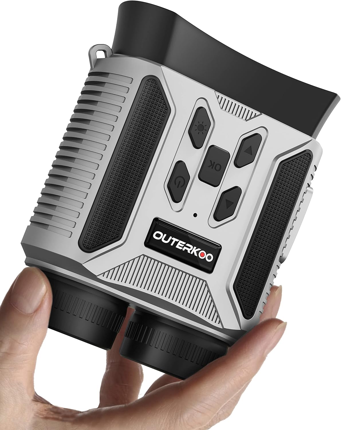 OUTERKOO Night Vision Goggles [Military Tactical] for Adults[IR Illuminator] 8X Digital Zoom Infrared Binoculars,2.4’’Screen,Photos&Video,32GB,Black