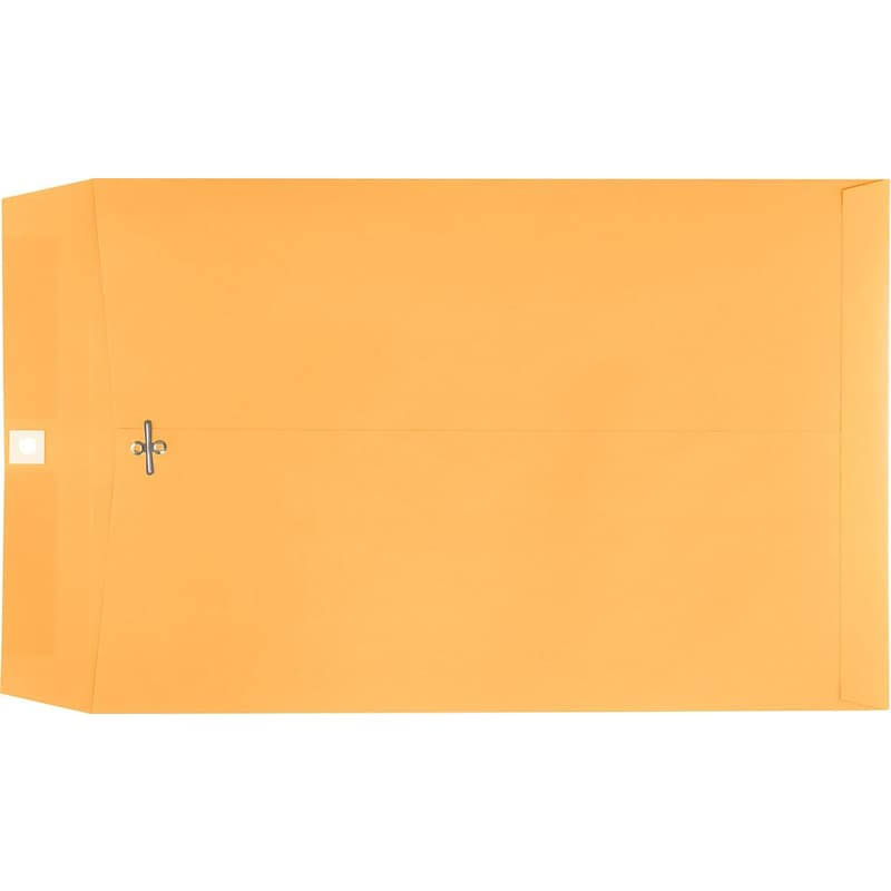 Lux 10 x 15 Clasp Envelopes 500/Pack, 28lb. Brown Kraft (1015C-BK-500)