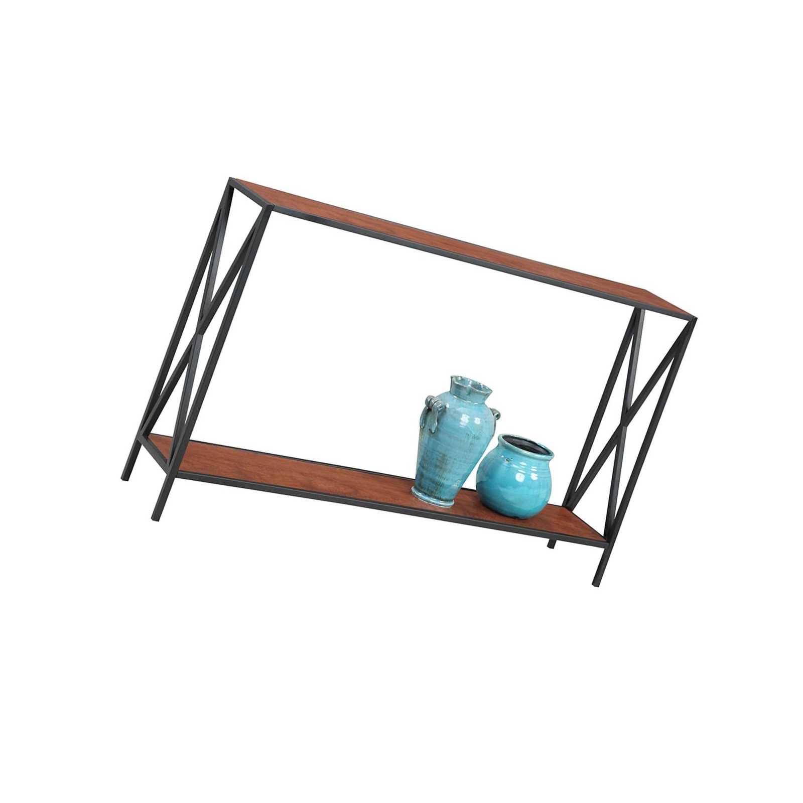Convenience Concepts Tucson Console Table, Black / Cherry