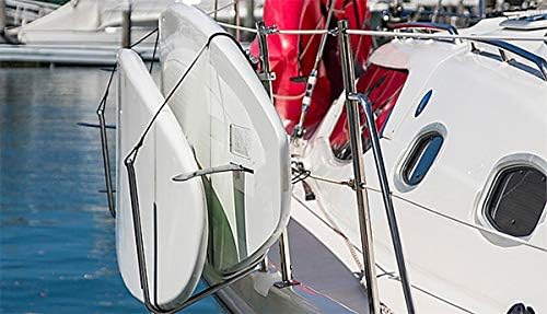 Krypt Towers SUP Rail Mounted Storage Rack for Boats, Fits Handrails, Stanchions, and Crossbars on Sailboats/Yachts, Clamp 7/8