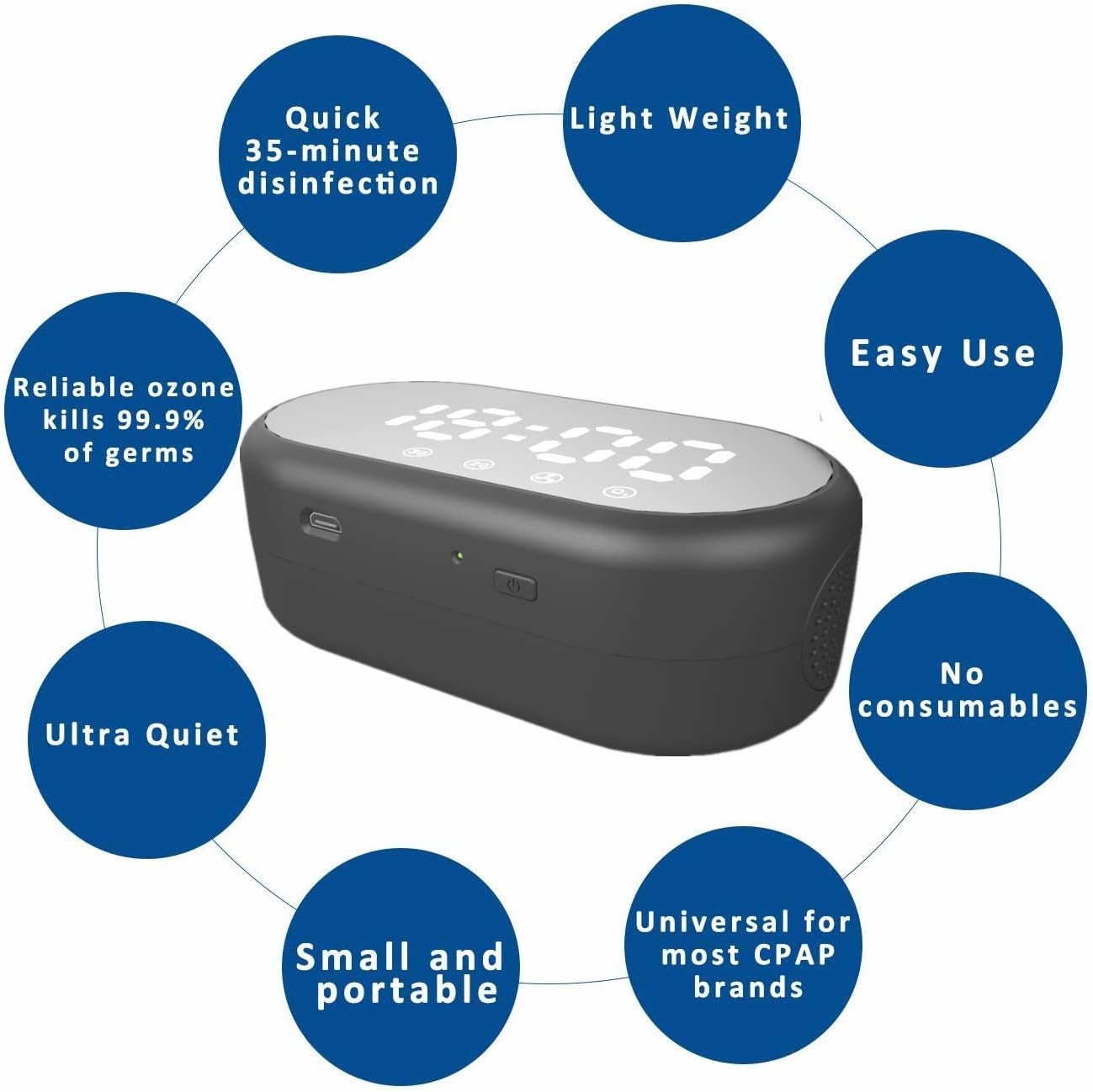 Premium Home CPAP Cleaner and Sanitizer Sanitizing Machine , CPAP Mask Hose Tubes Headgear Ozone Cleaning Suppliers