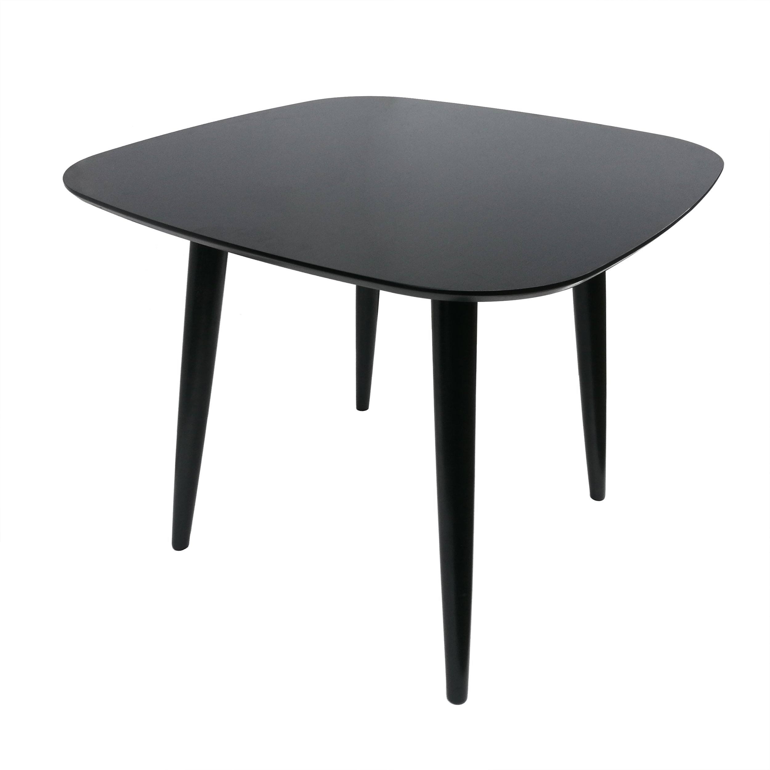 Noble House Wynonna Mid Century Modern Square Dining Table in Black