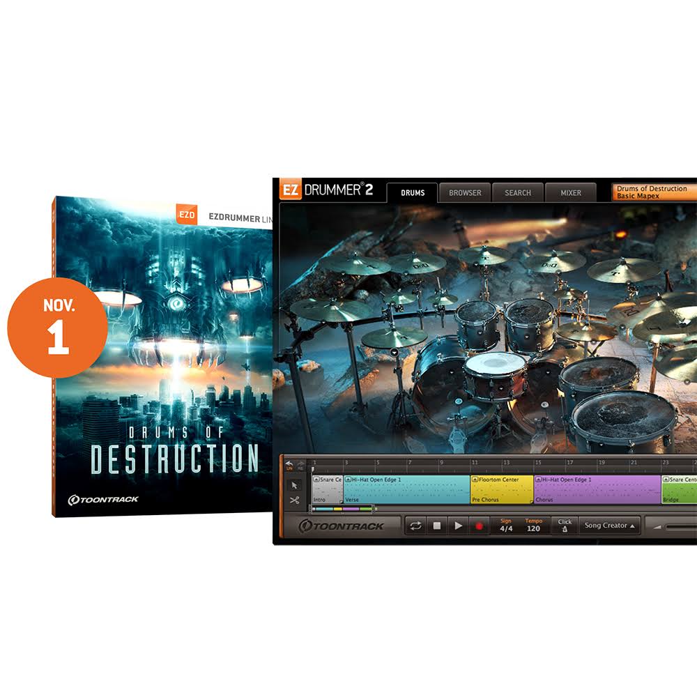 Toontrack Drums of Destruction EZX