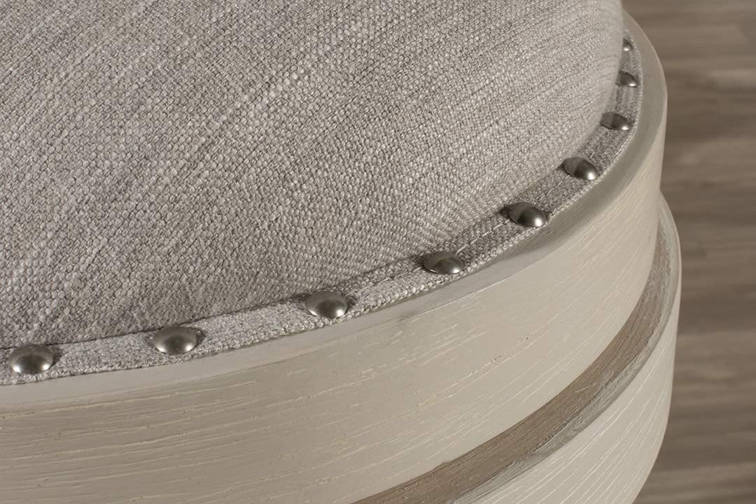 Hillsdale Furniture Carlito Backless Swivel Counter Height Stool Weathered White