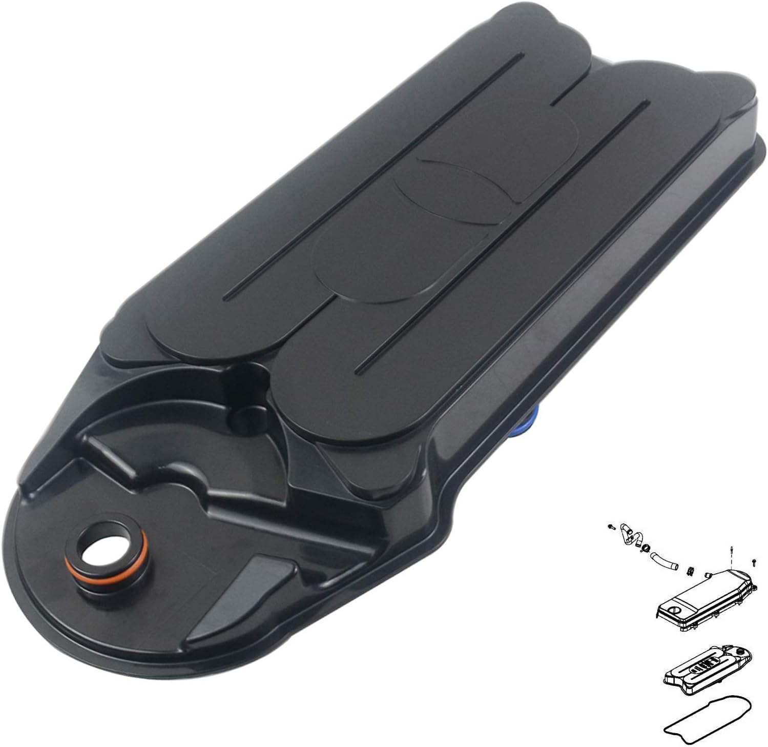 CV52001 Crankcase Ventilation Filter Breather Replacement for 2007-2020 Dodge Ram 2500 3500 4500 5500 6.7L Cummins Crankcase Filter 904-418 4936636 68002433AB 68002433AA GELUOXI Pack of 2