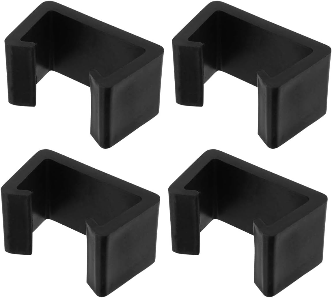 ULTECHNOVO 4pcs Outdoor Patio Rattan Furniture Clips Sofa Clips Fasteners Clips for Rattan Furniture Garden Sofa Black