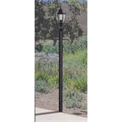 Craftmade 84x22 Fluted Direct Burial with Photocell Post - Black - Z8992-TB