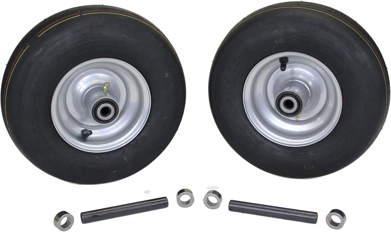 Set of (2) Hustler 13x5.00-6 Pneumatic assemblies. Fits Raptor SD & Fastrak replaces 605038.