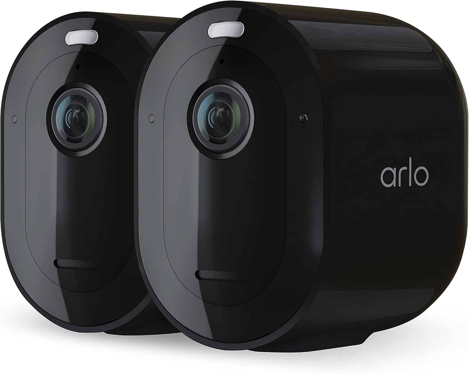 Arlo Pro 4 Spotlight Camera - 1 Pack - Wireless Security, 2K Video & HDR, Color Night Vision, 2 Way Audio, Wire-Free, Direct to WiFi No Hub Needed, Black - VMC4050B