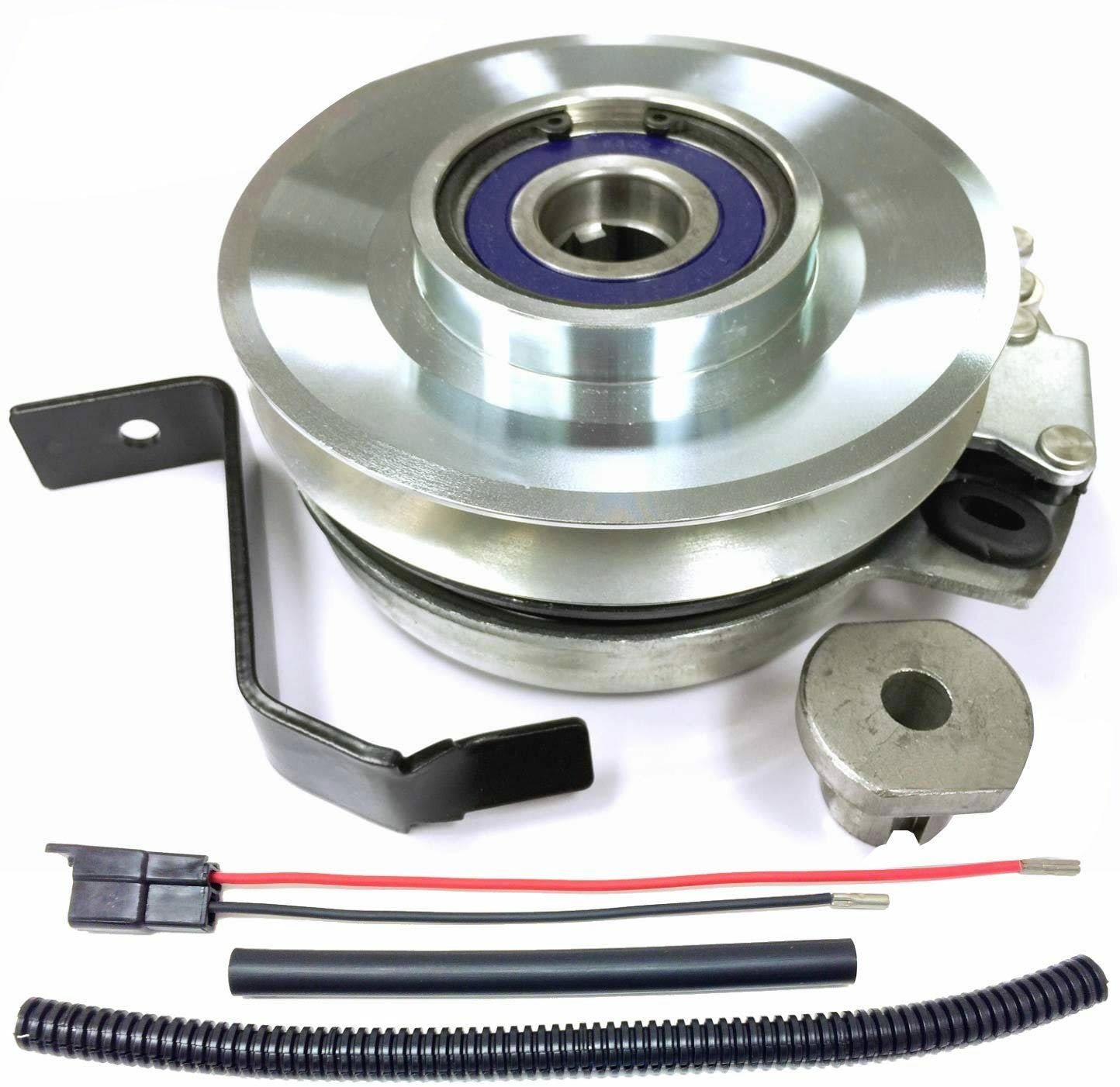 Bundle - 2 Items: PTO Electric Blade Clutch, Wire Harness Repair Kit. Replaces John Deere Clutch L120 L130 Mower GY20878 w/Wire
