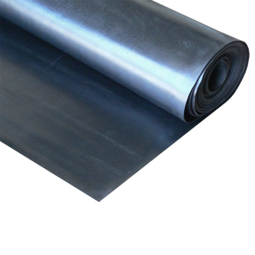 Rubber-Cal 20-109 EPDM Sheet - 60A -Black- 1/2x22 x 3ft W x 10ft L
