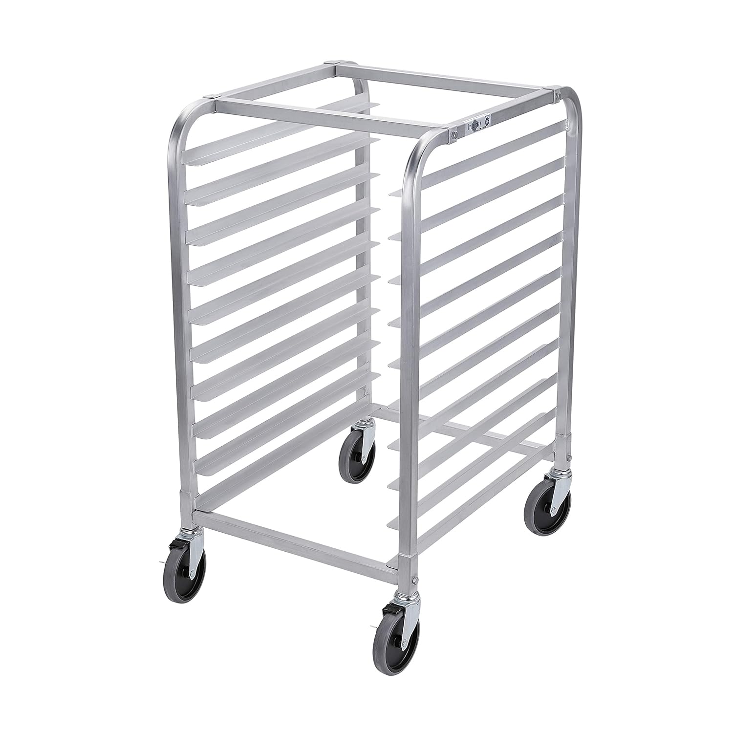 Profeeshaw Bun Pan Bakery Rack 10 Tier with Wheels, Aluminum Racking Trolley Storage for Half or Full Sheets