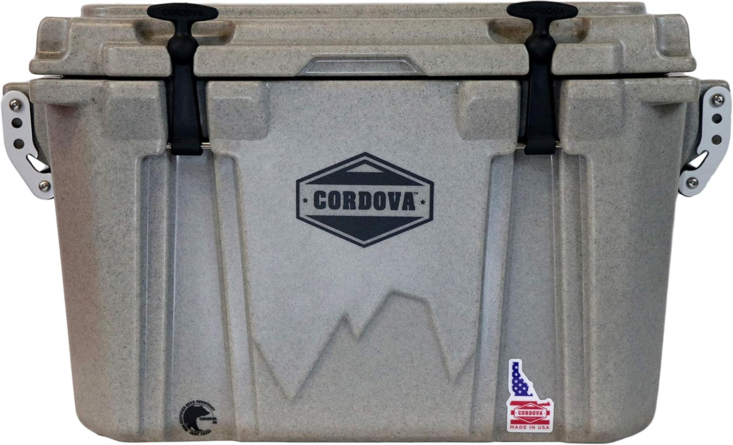 CORDOVA 35 Small Cooler - Hard Sided Rotomolded Ice Chest with 28 Quart Capacity & Built In Bottle Opener - Made in the USA