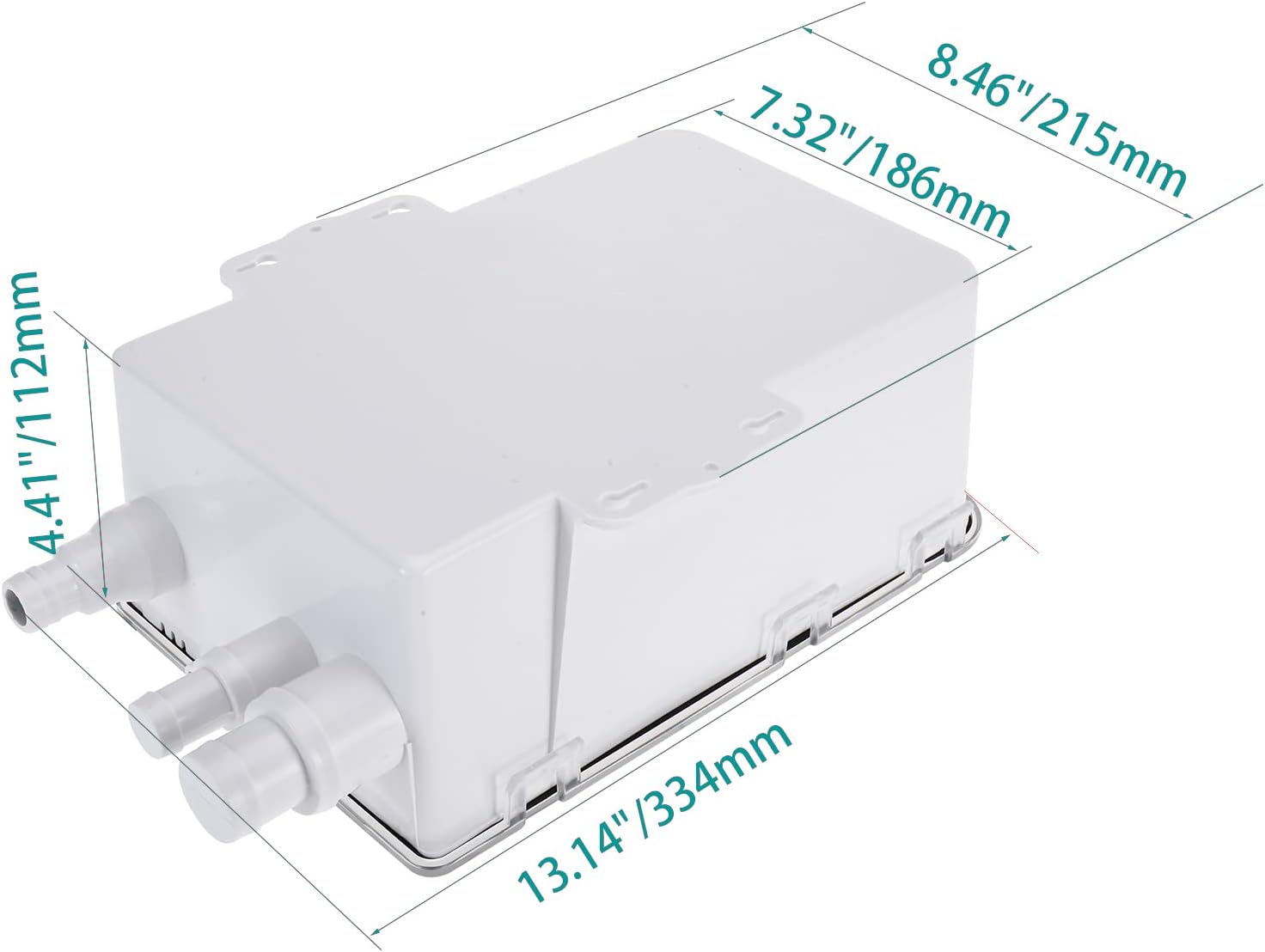 Erfo 12V 750GPH Shower Sump Pump System,Multi-Port Inlet Marine Boat Shower Sump Pump Drain Kit Pack of 2